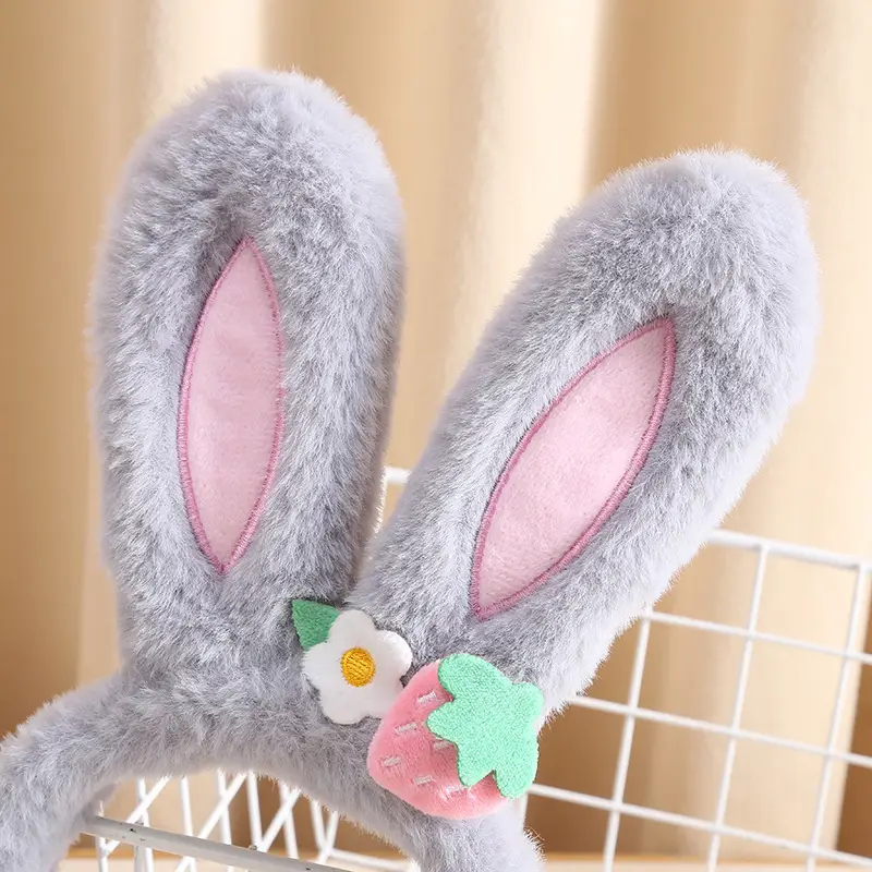 Cute Plush Rabbit Ears Headband for Girls Girls Jewelry - Image 5
