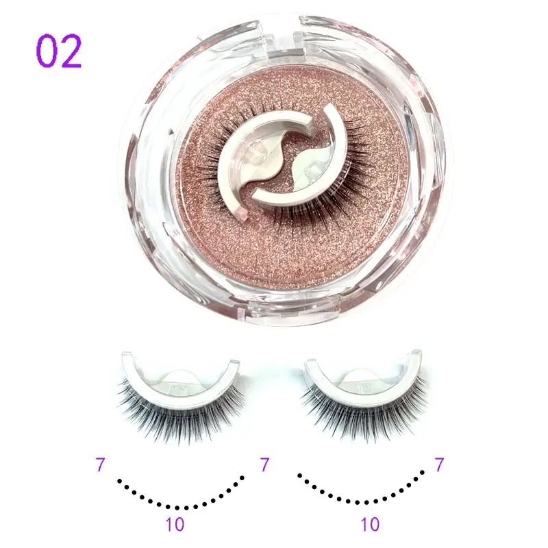 Self Adhesive False Eyelashes Set Glue Free Food Grade Silicone - Image 30