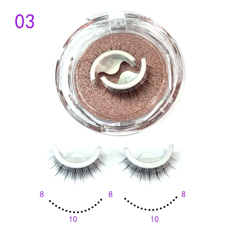 Self Adhesive False Eyelashes Set Glue Free Food Grade Silicone - Image 31