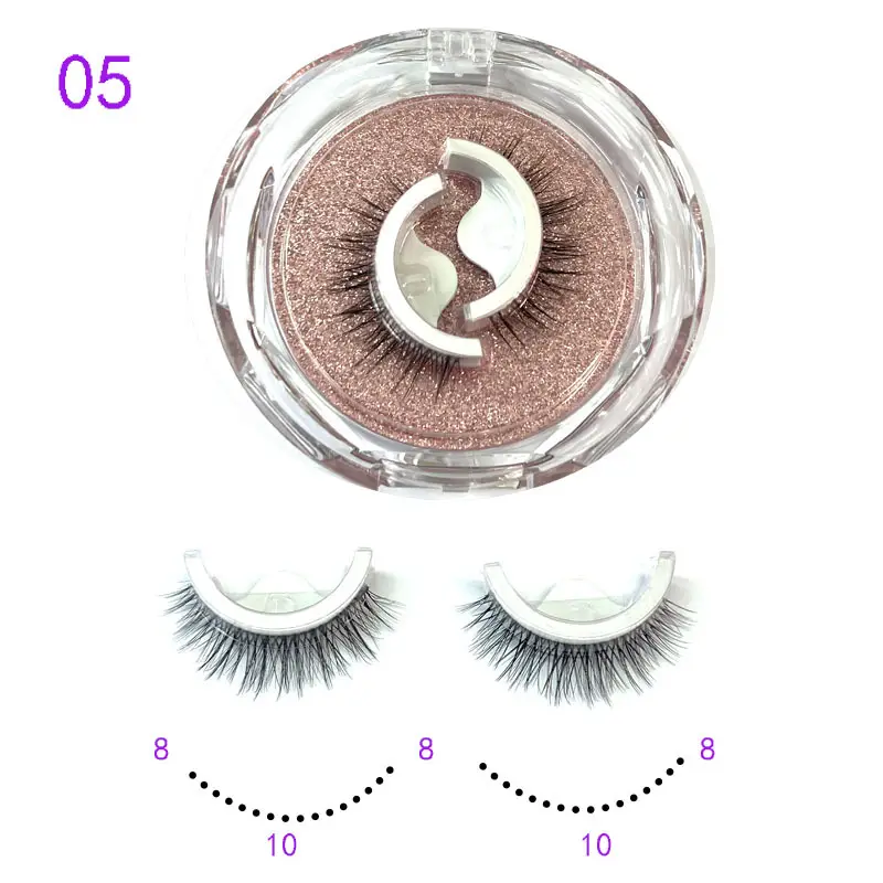 Self Adhesive False Eyelashes Set Glue Free Food Grade Silicone — feature 9