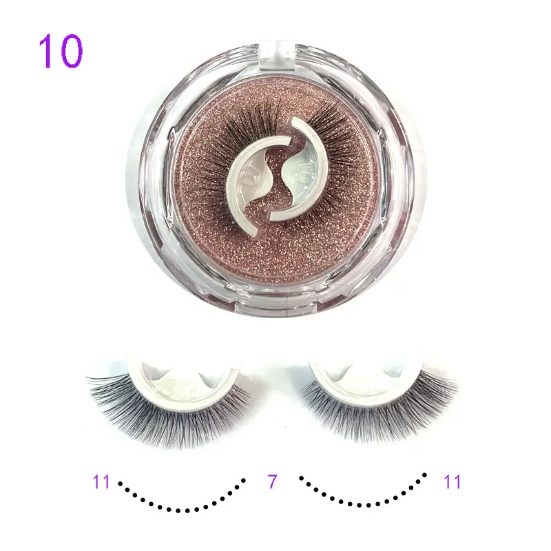 Self Adhesive False Eyelashes Set Glue Free Food Grade Silicone - Image 10