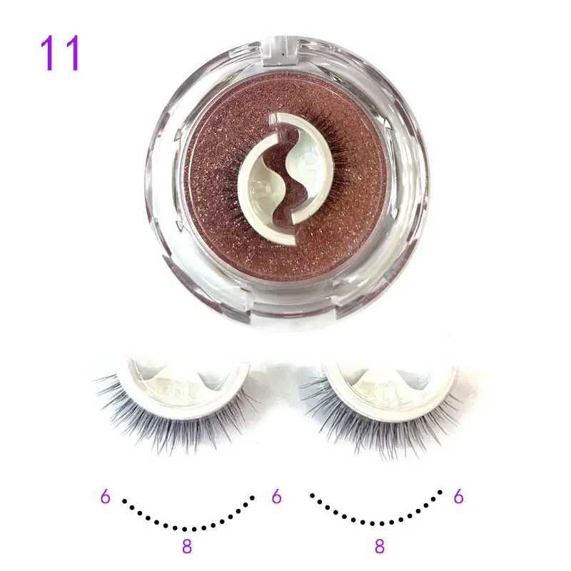 Self Adhesive False Eyelashes Set Glue Free Food Grade Silicone - Image 11