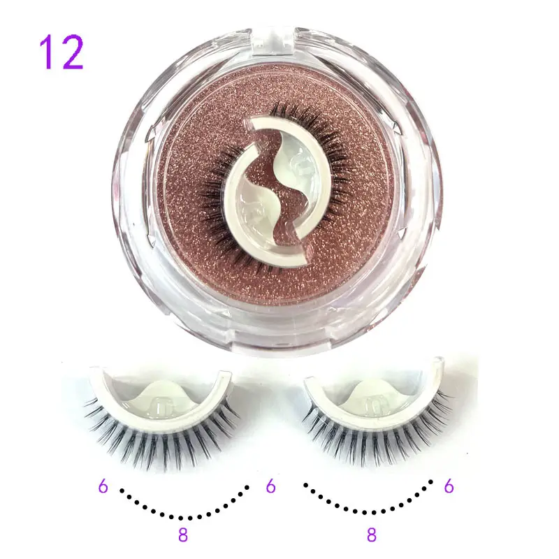 Self Adhesive False Eyelashes Set Glue Free Food Grade Silicone - Image 12