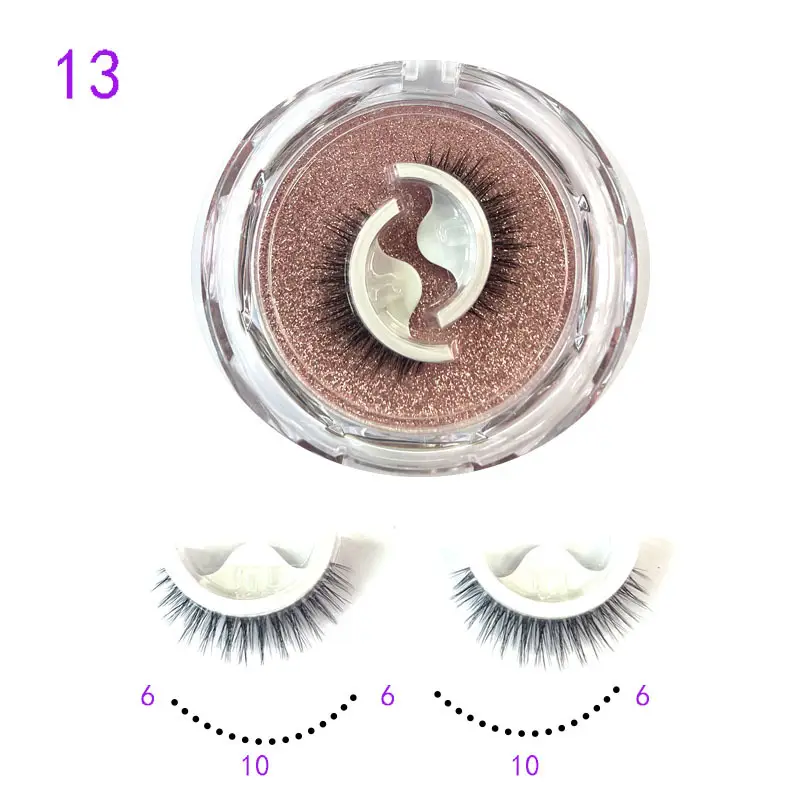Self Adhesive False Eyelashes Set Glue Free Food Grade Silicone - Image 13