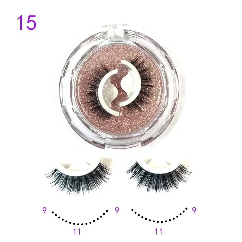 Self Adhesive False Eyelashes Set Glue Free Food Grade Silicone - Image 15