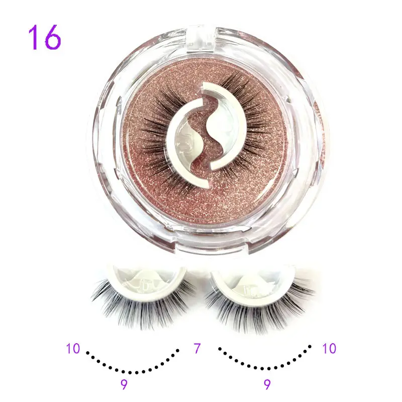 Self Adhesive False Eyelashes Set Glue Free Food Grade Silicone - Image 16
