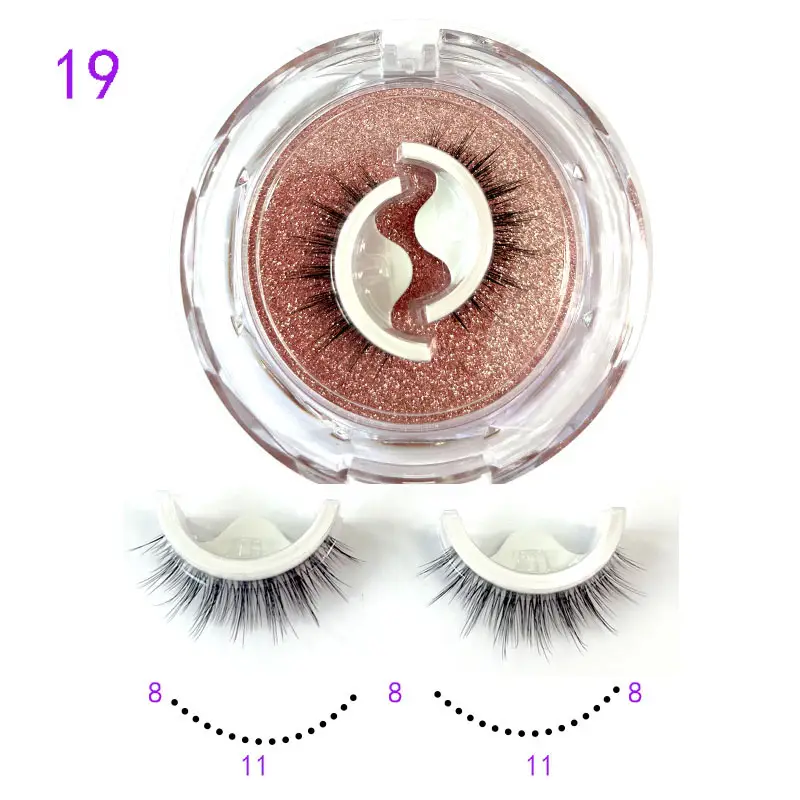Self Adhesive False Eyelashes Set Glue Free Food Grade Silicone - Image 19
