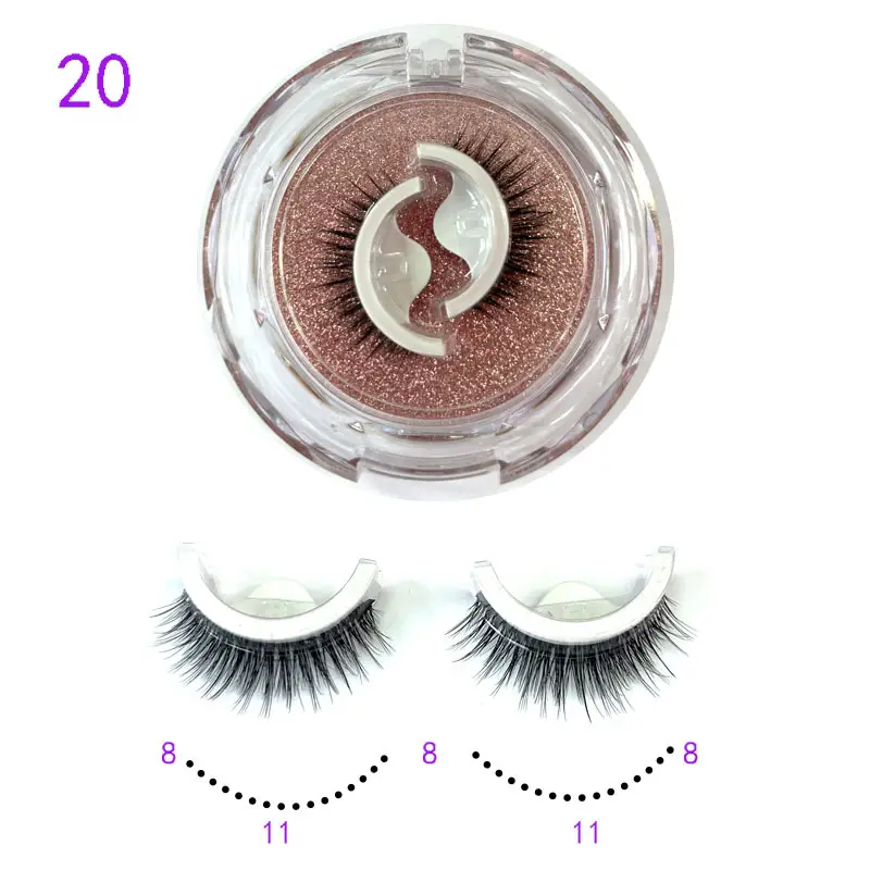 Self Adhesive False Eyelashes Set Glue Free Food Grade Silicone - Image 20