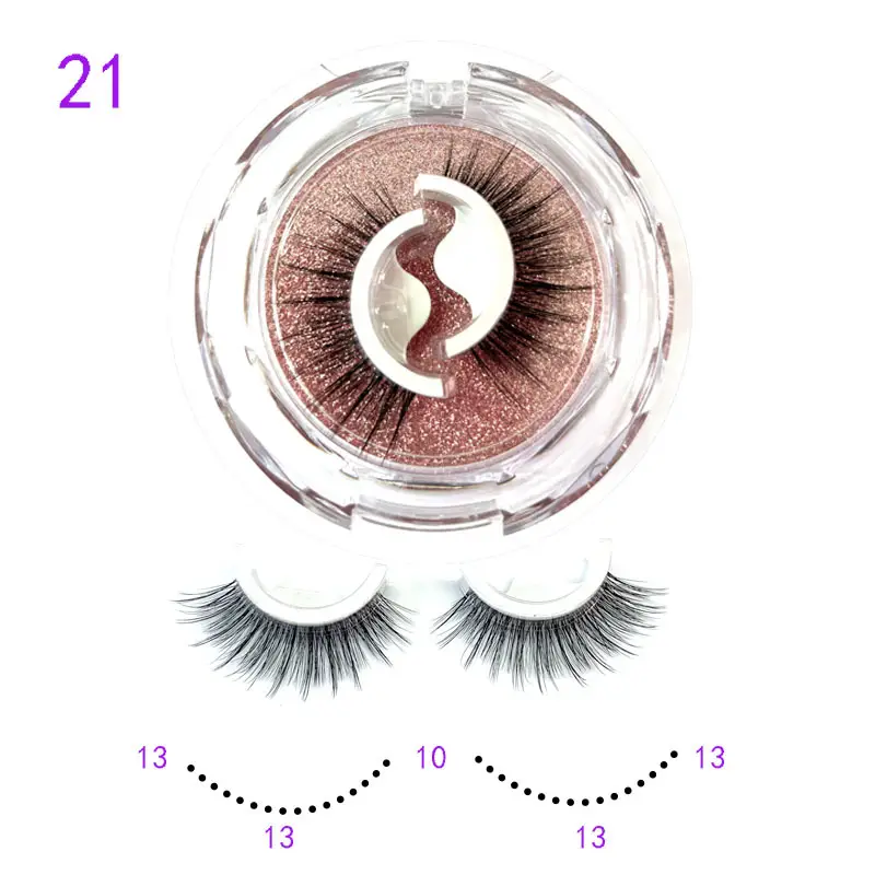 Self Adhesive False Eyelashes Set Glue Free Food Grade Silicone - Image 21