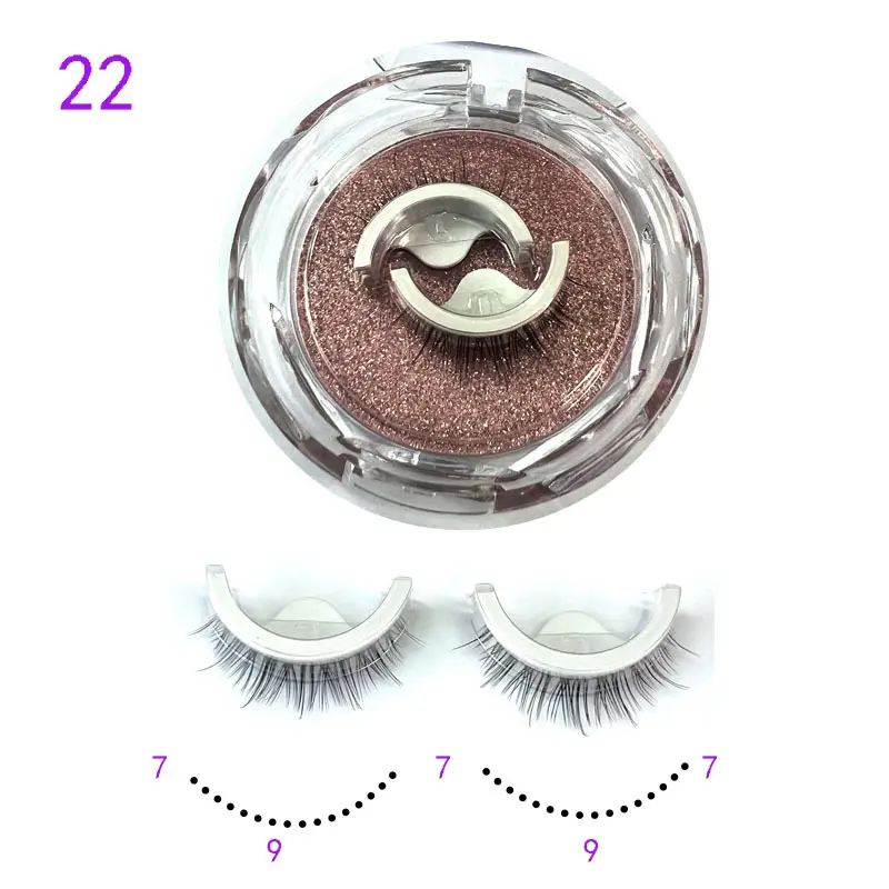 Self Adhesive False Eyelashes Set Glue Free Food Grade Silicone - Image 22