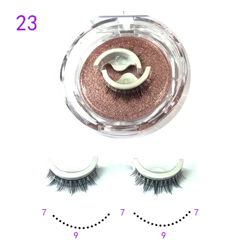 Self Adhesive False Eyelashes Set Glue Free Food Grade Silicone - Image 23