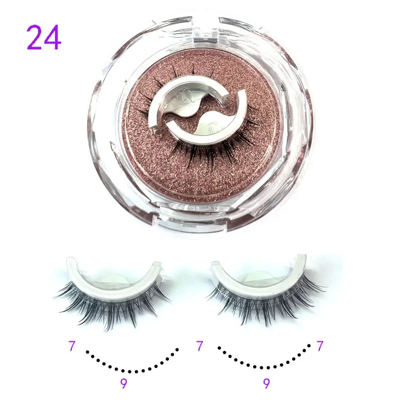 Self Adhesive False Eyelashes Set Glue Free Food Grade Silicone - Image 24
