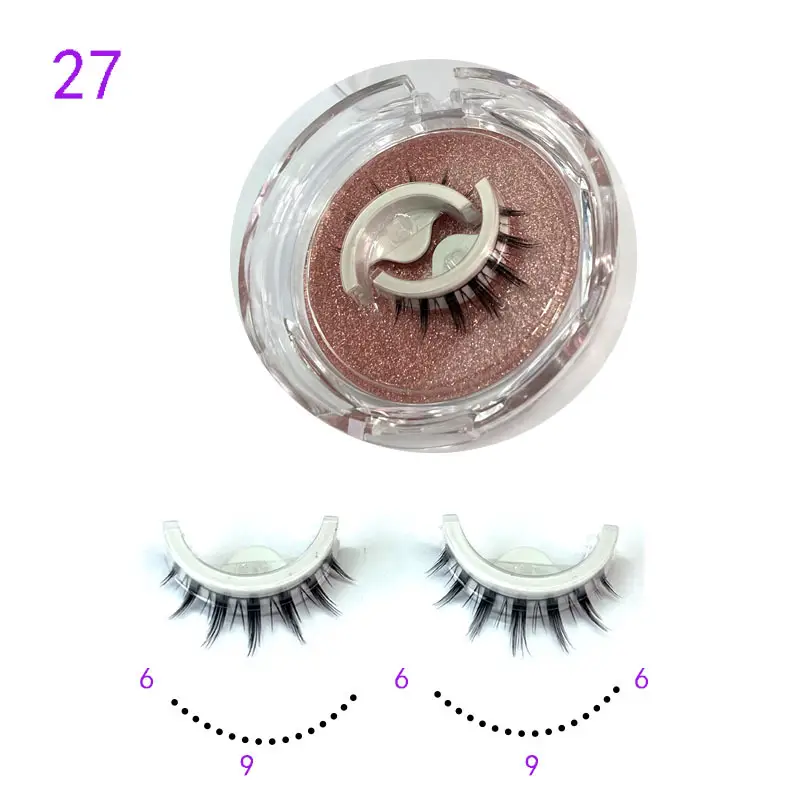 Self Adhesive False Eyelashes Set Glue Free Food Grade Silicone - Image 27