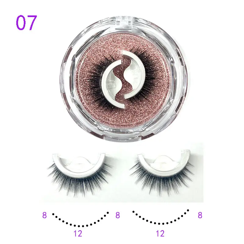 Self Adhesive False Eyelashes Set Glue Free Food Grade Silicone - Image 7