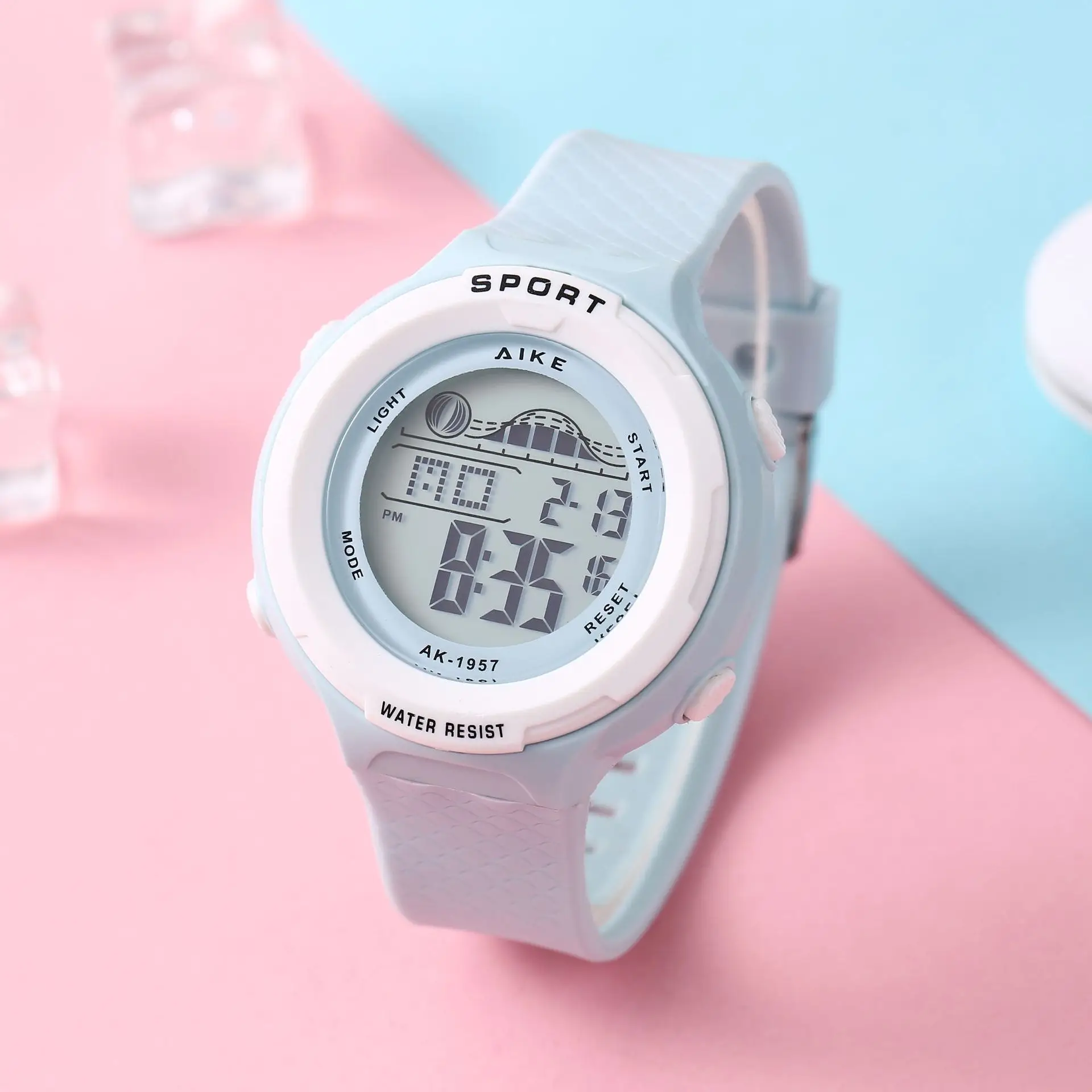 Candy Color Simple Digital Watch for Men Women K-Style Large Display — feature 10