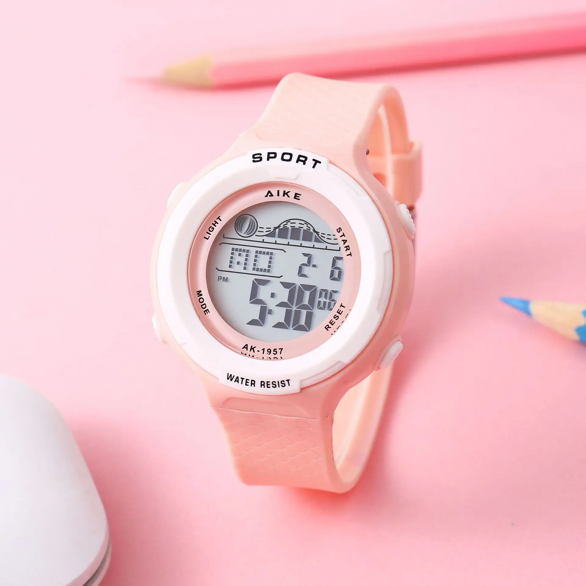 Candy Color Simple Digital Watch for Men Women K-Style Large Display — feature 13