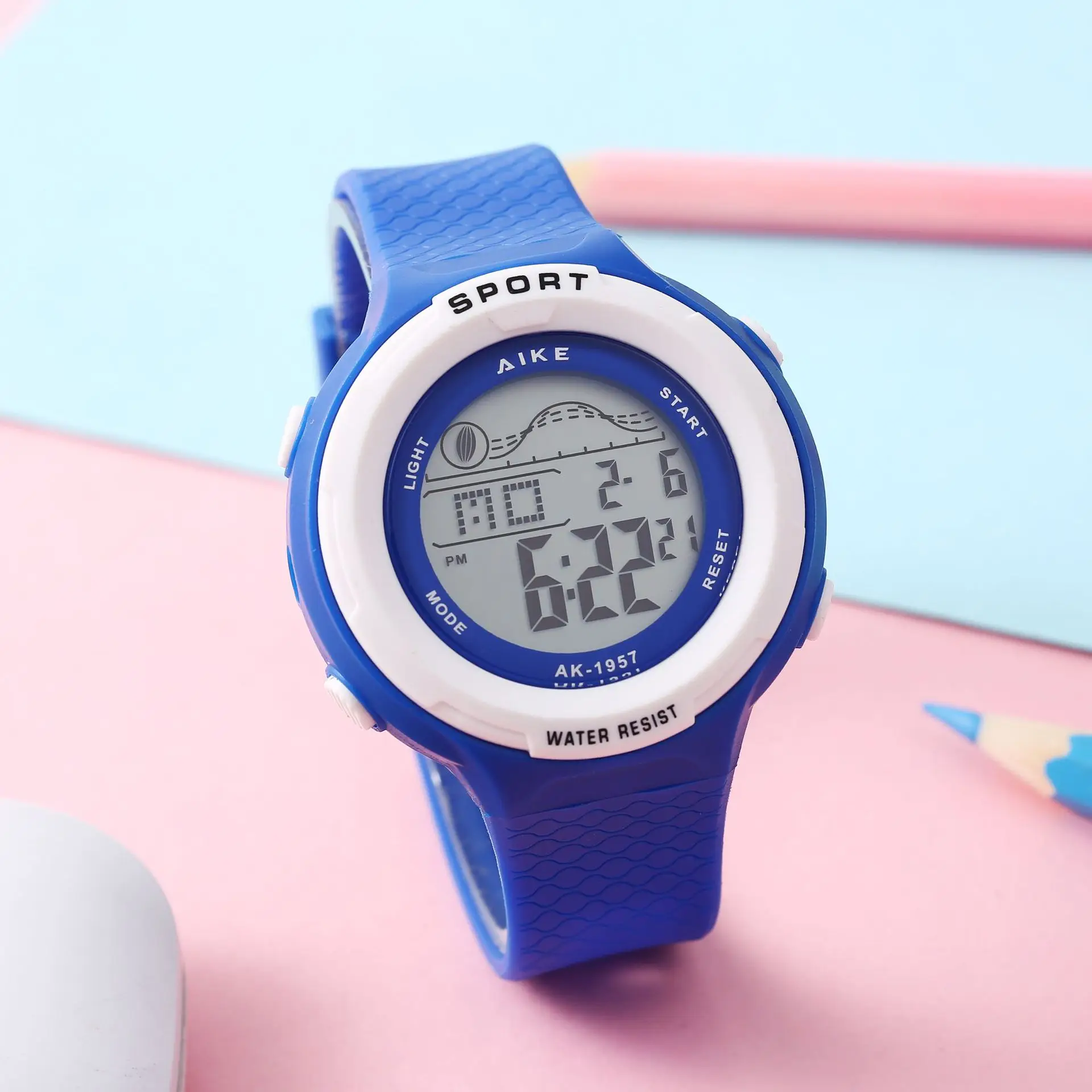 Candy Color Simple Digital Watch for Men Women K-Style Large Display — feature 14
