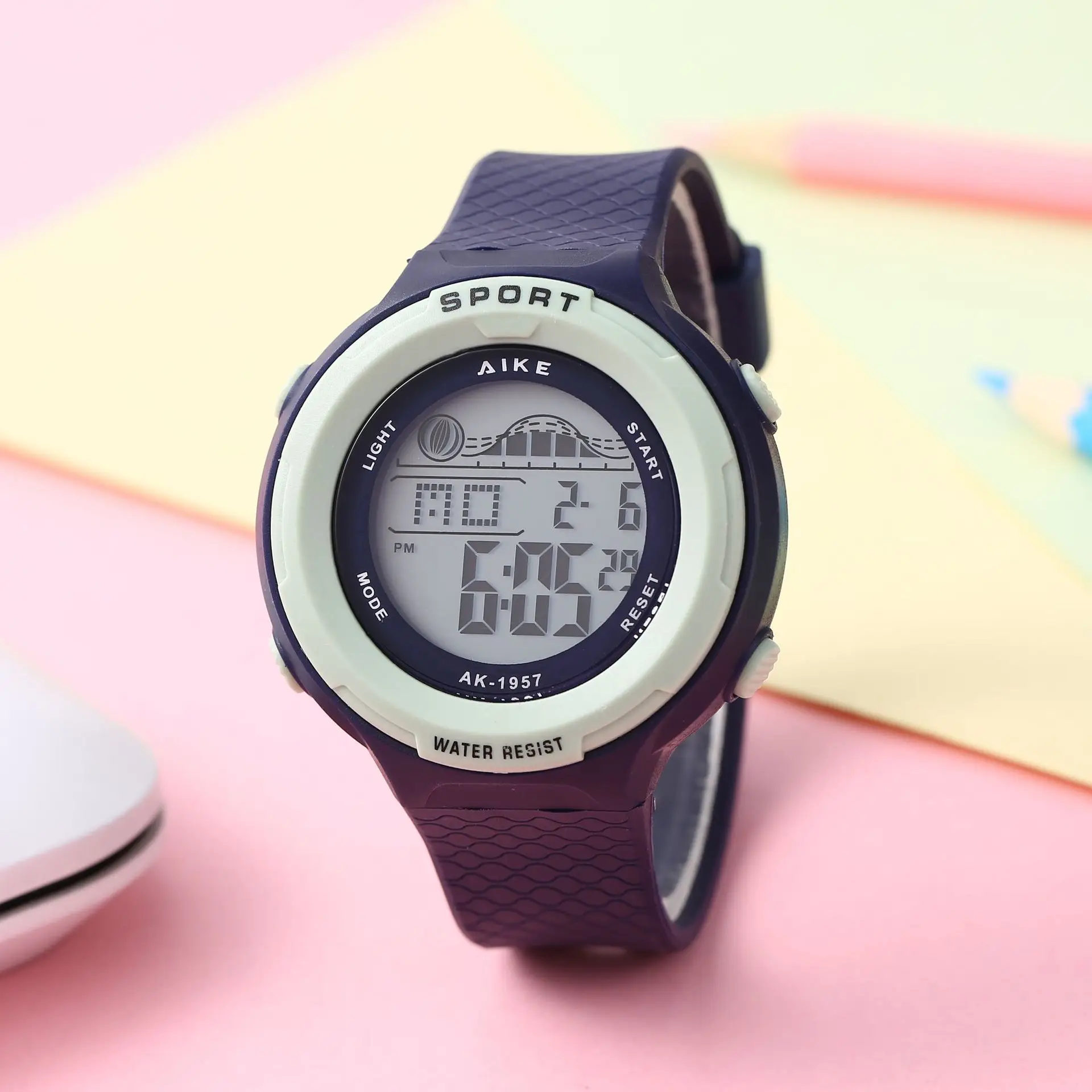 Candy Color Simple Digital Watch for Men Women K-Style Large Display — feature 6