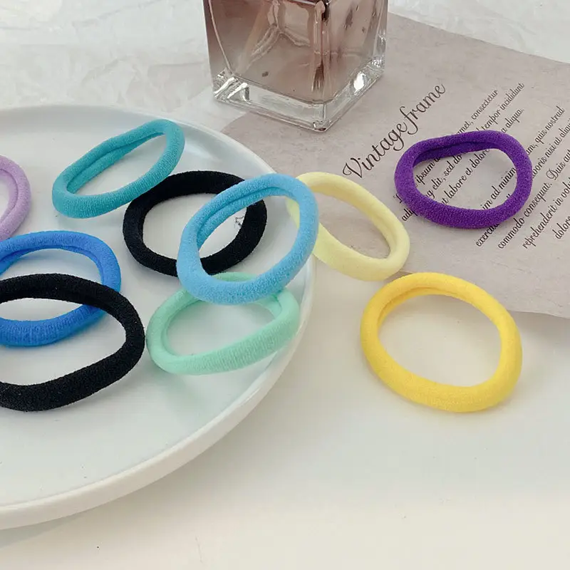 Green High Elastic Hair Tie for Women, 50 Pcs - Image 8