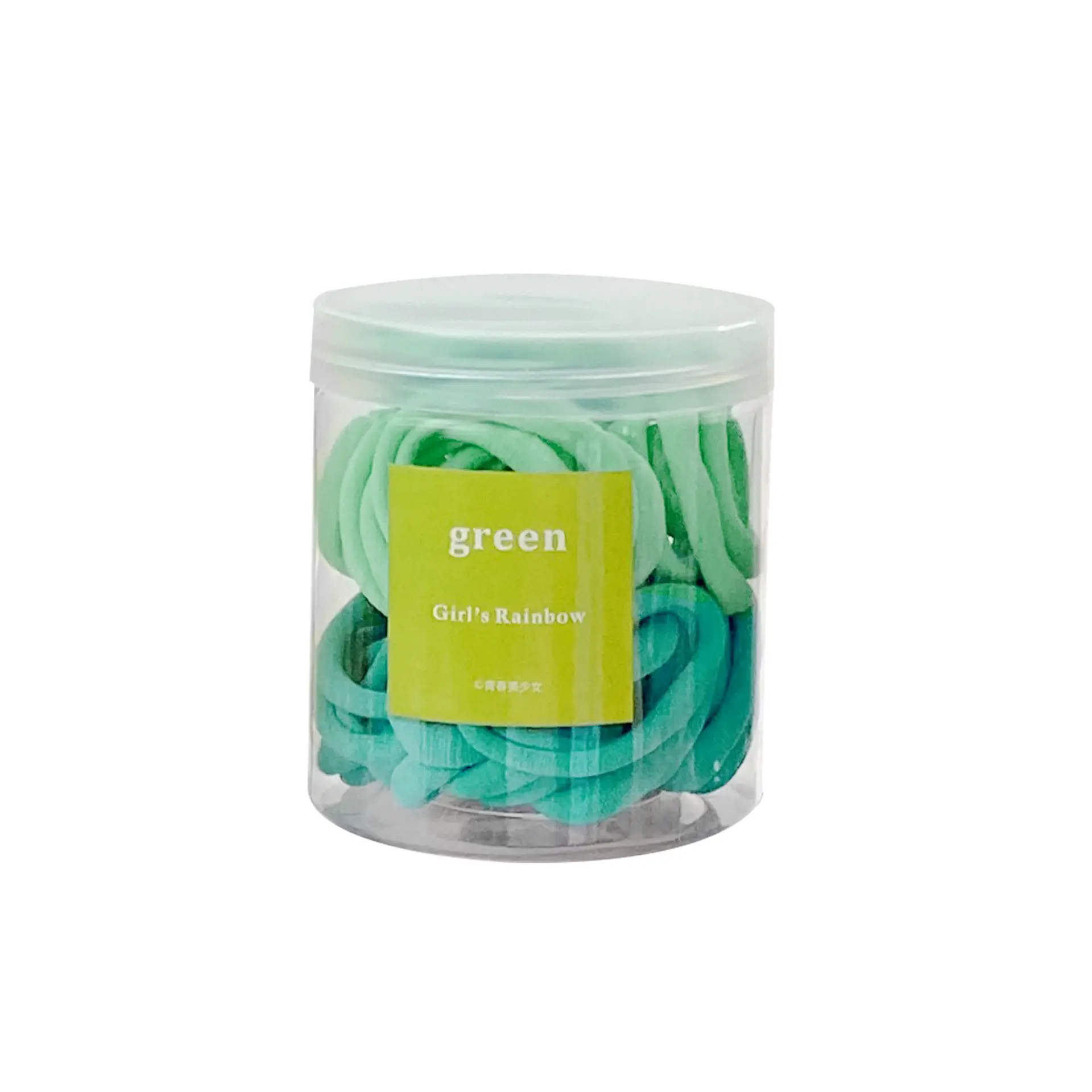 Green High Elastic Hair Tie for Women, 50 Pcs - Image 11