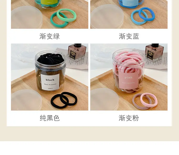 Green High Elastic Hair Tie for Women, 50 Pcs — feature 8