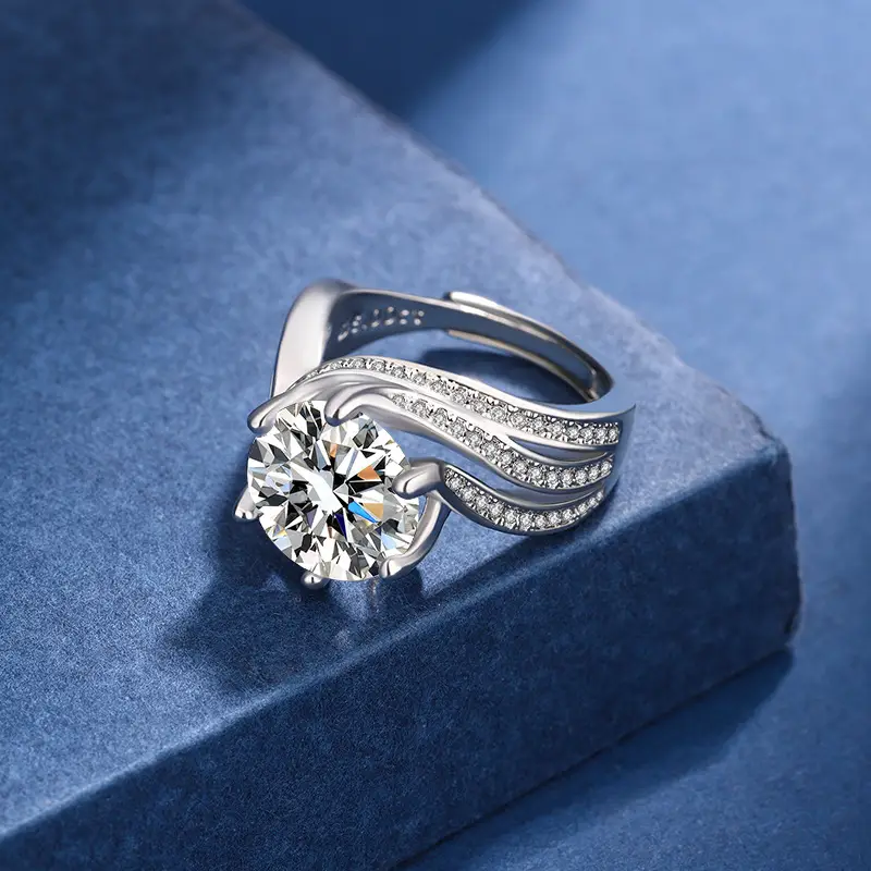 Mossan 5Kara 8 Hearts Ring for Women