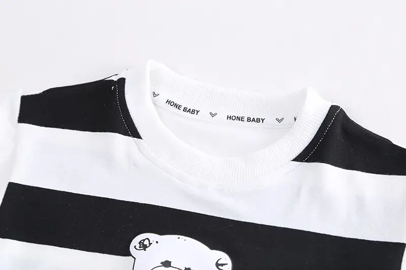 Children Cotton Bear Print Shorts Suit Summer Boys — feature 6