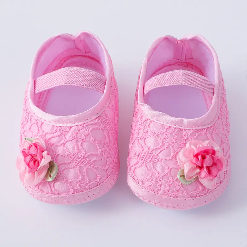 White Embroidered Baby Shoes for 0-1 Year Old — feature 7