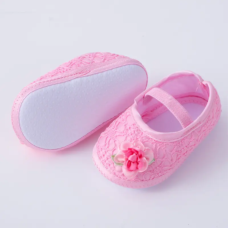 White Embroidered Baby Shoes for 0-1 Year Old — feature 9
