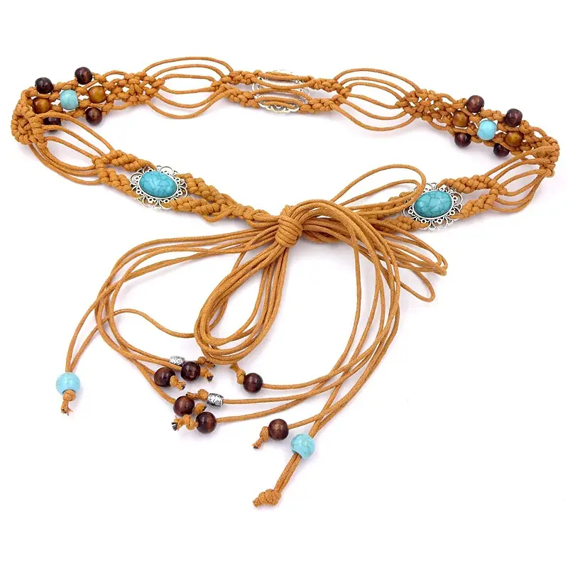 Hand-Woven Bohemian Belt for Women Summer Wear - Image 7