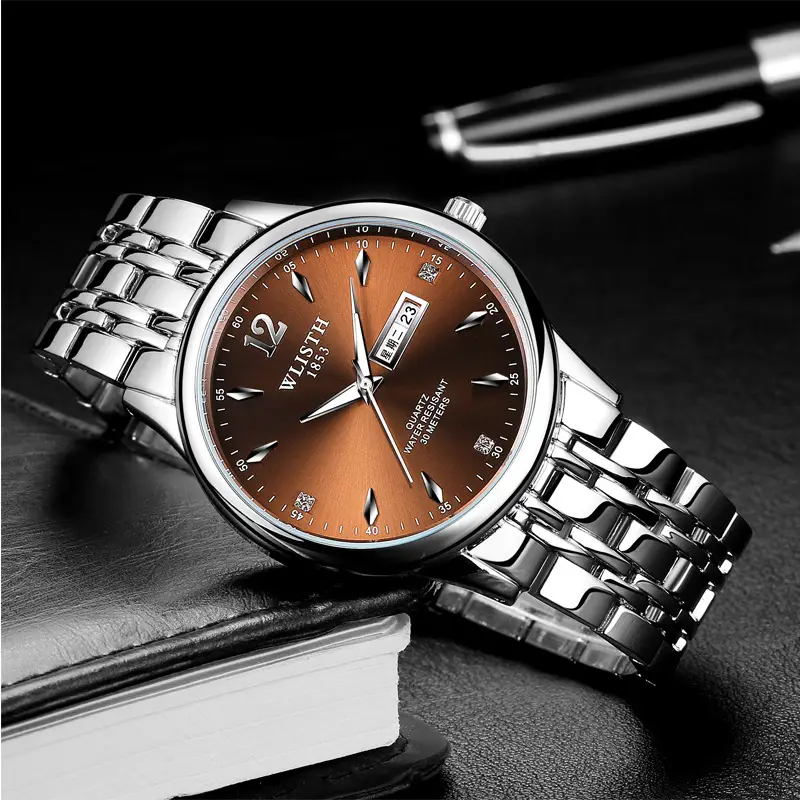 Women's Black Dial Quartz Watch with Stainless Steel Band — feature 21