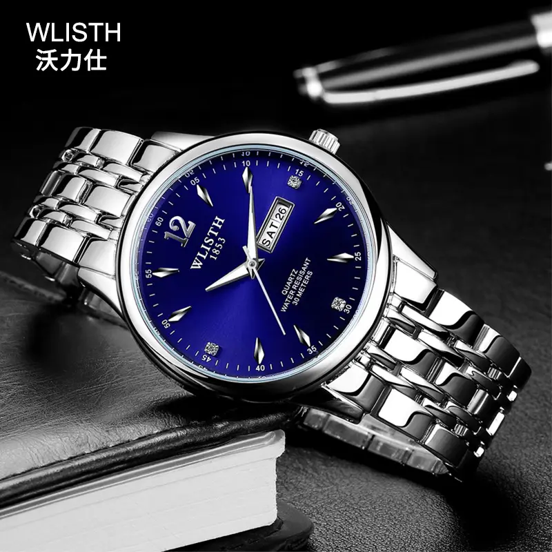 Women's Black Dial Quartz Watch with Stainless Steel Band — feature 23