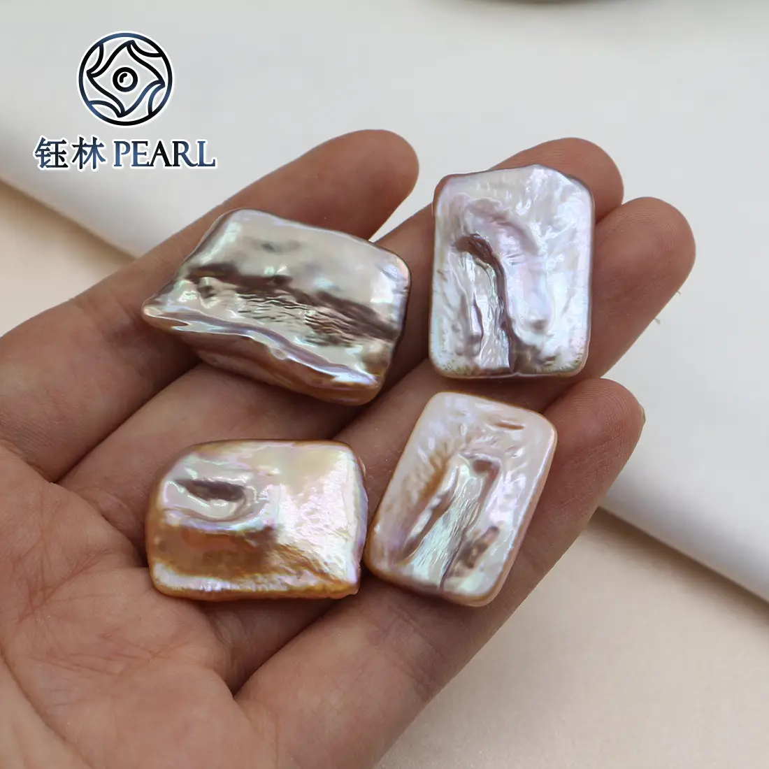 Colorful Large Square 18-20mm Baroque Beads Semi-Finished - Image 2