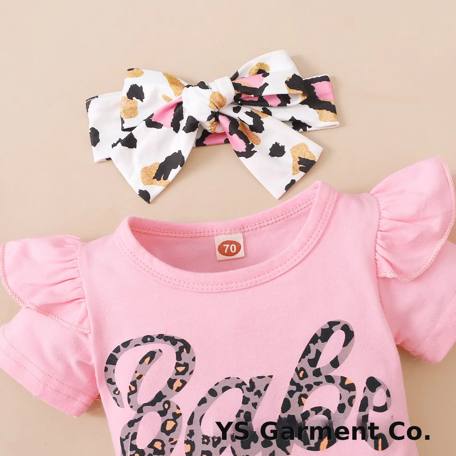 Baby Leopard Print 3-Piece Set Yellow — feature 5