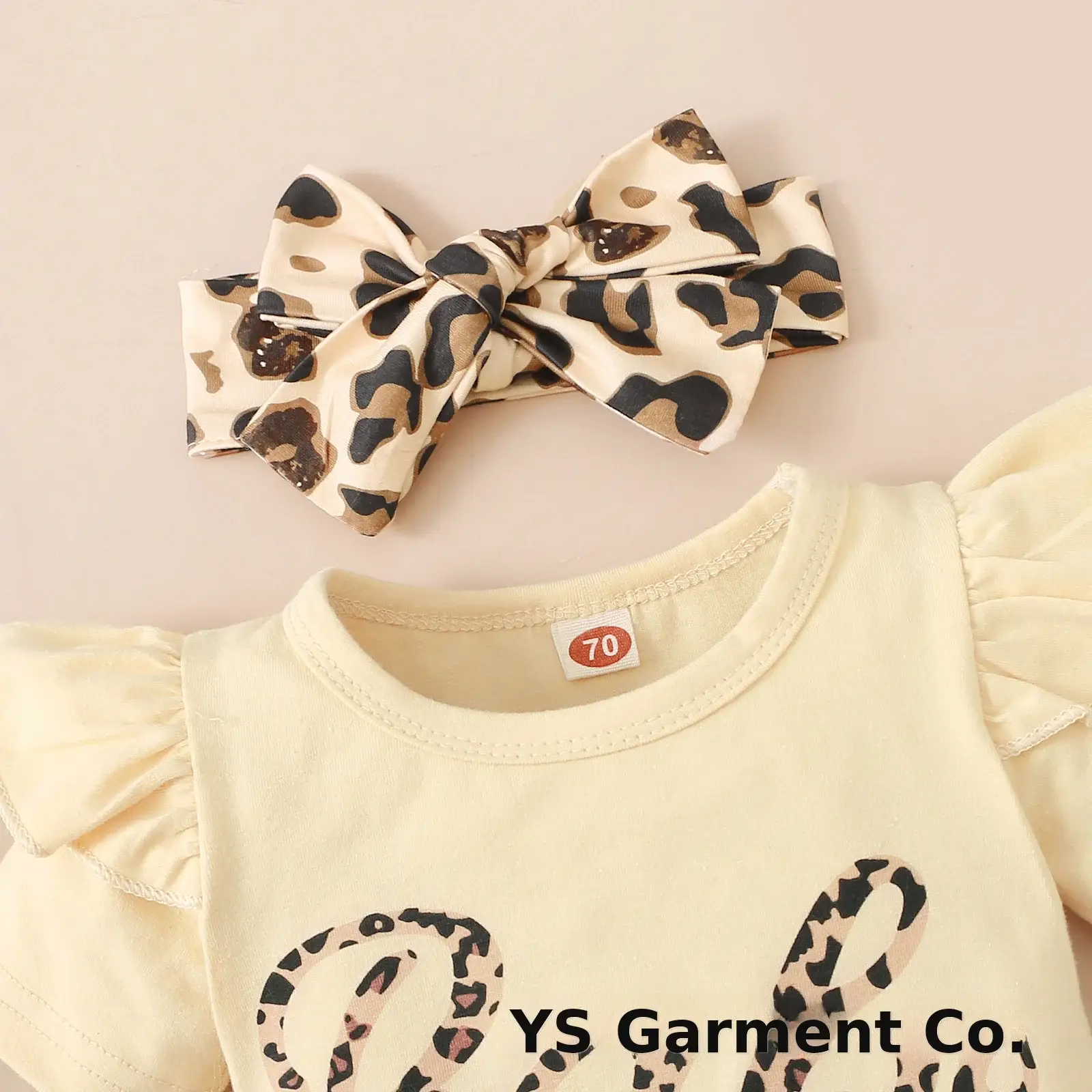 Baby Leopard Print 3-Piece Set Yellow — feature 9