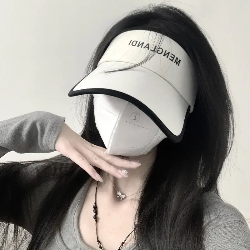 Women Anti-UV Sun Hat with Face Cover Running Sports