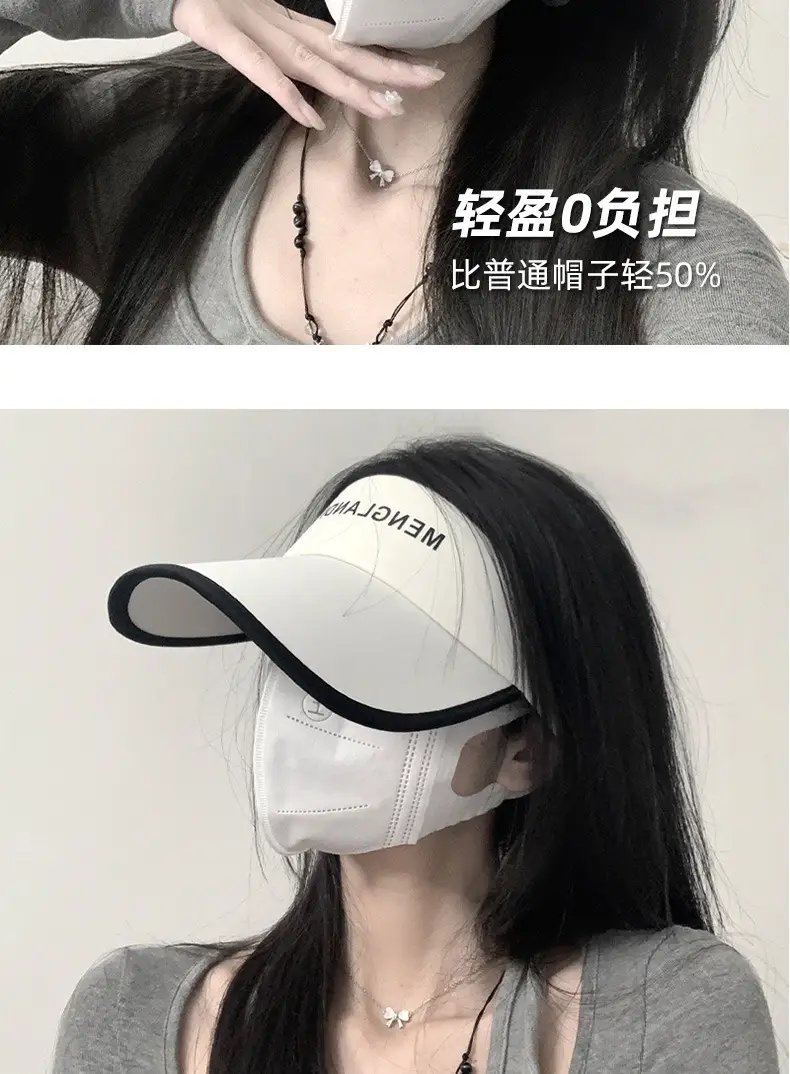 Women Anti-UV Sun Hat with Face Cover Running Sports — feature 15