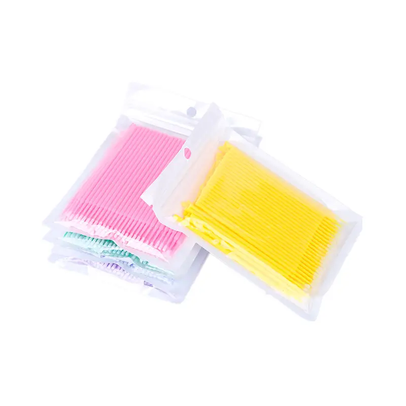 Purple Cotton Grafting Eyelash Cleaning Stick Swab - Image 18