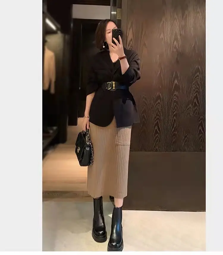 Women's Wide Belt Decorative Suit Waist Seal — feature 5
