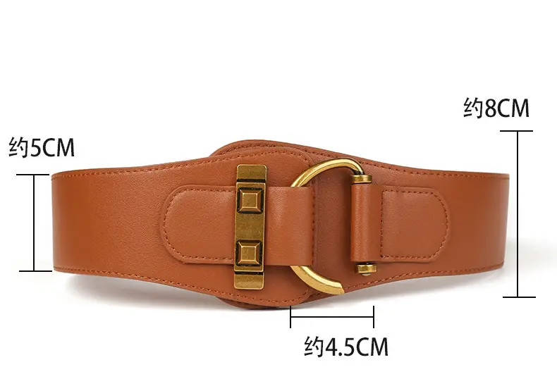 Women's Wide Belt Decorative Suit Waist Seal — feature 9