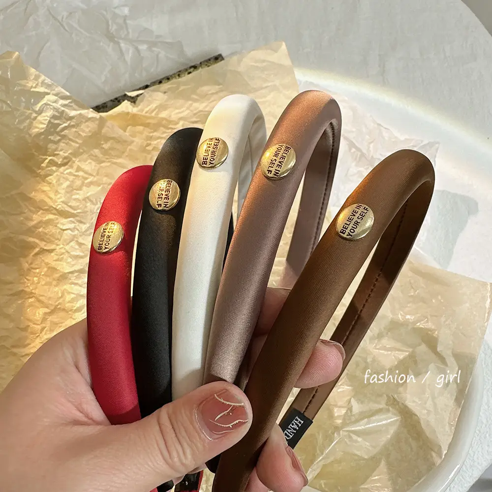 Korean Style Silk Hair Hoop Women's High-end All-match Minimalist Style — feature 1