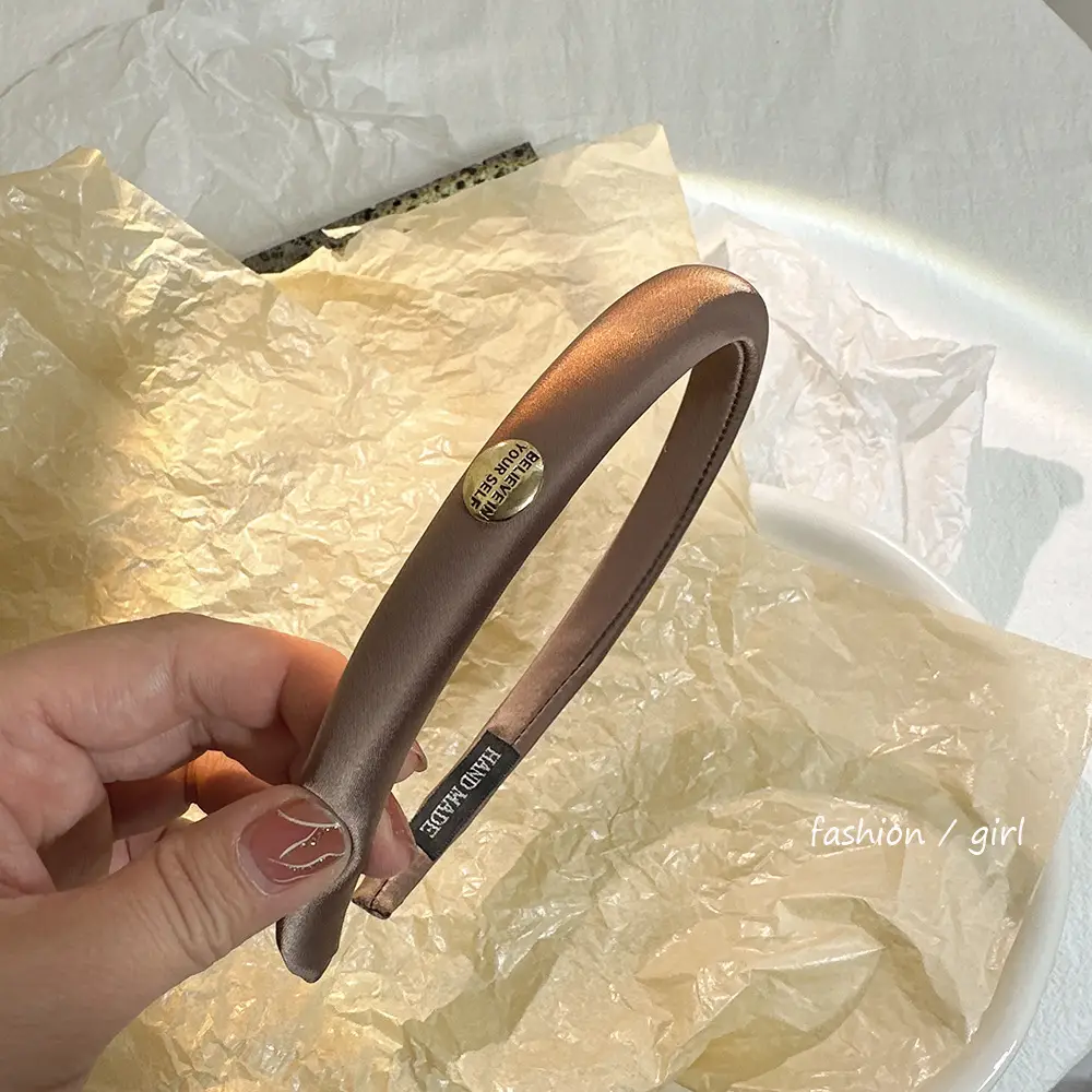 Korean Style Silk Hair Hoop Women's High-end All-match Minimalist Style - Image 2
