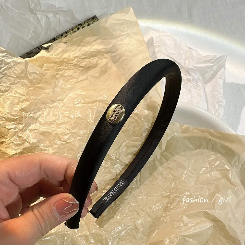 Korean Style Silk Hair Hoop Women's High-end All-match Minimalist Style - Image 4