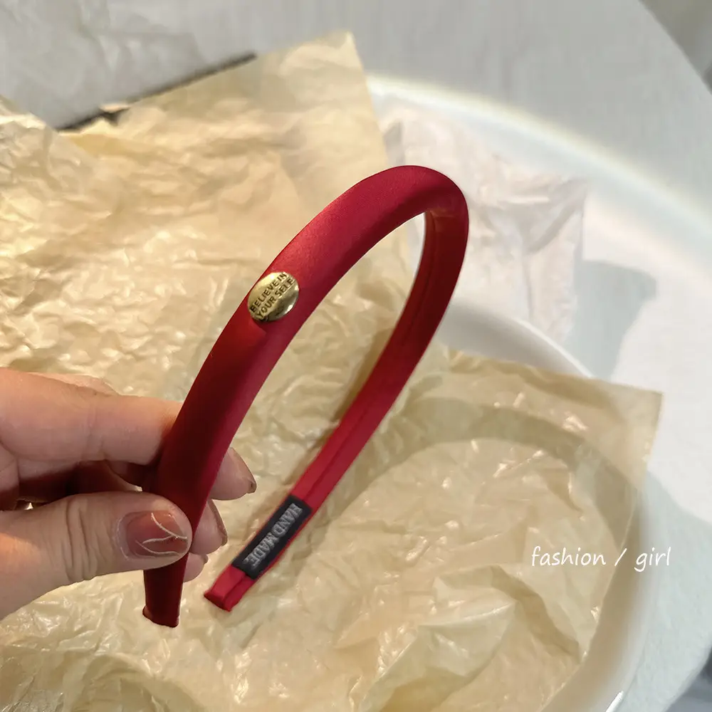 Korean Style Silk Hair Hoop Women's High-end All-match Minimalist Style - Image 5