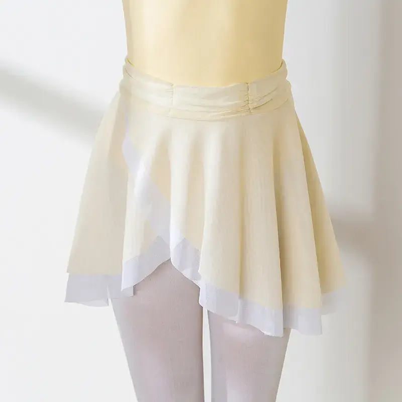Girls Chinese Dance Wear Summer Short Sleeve Ballet Dress - Image 8