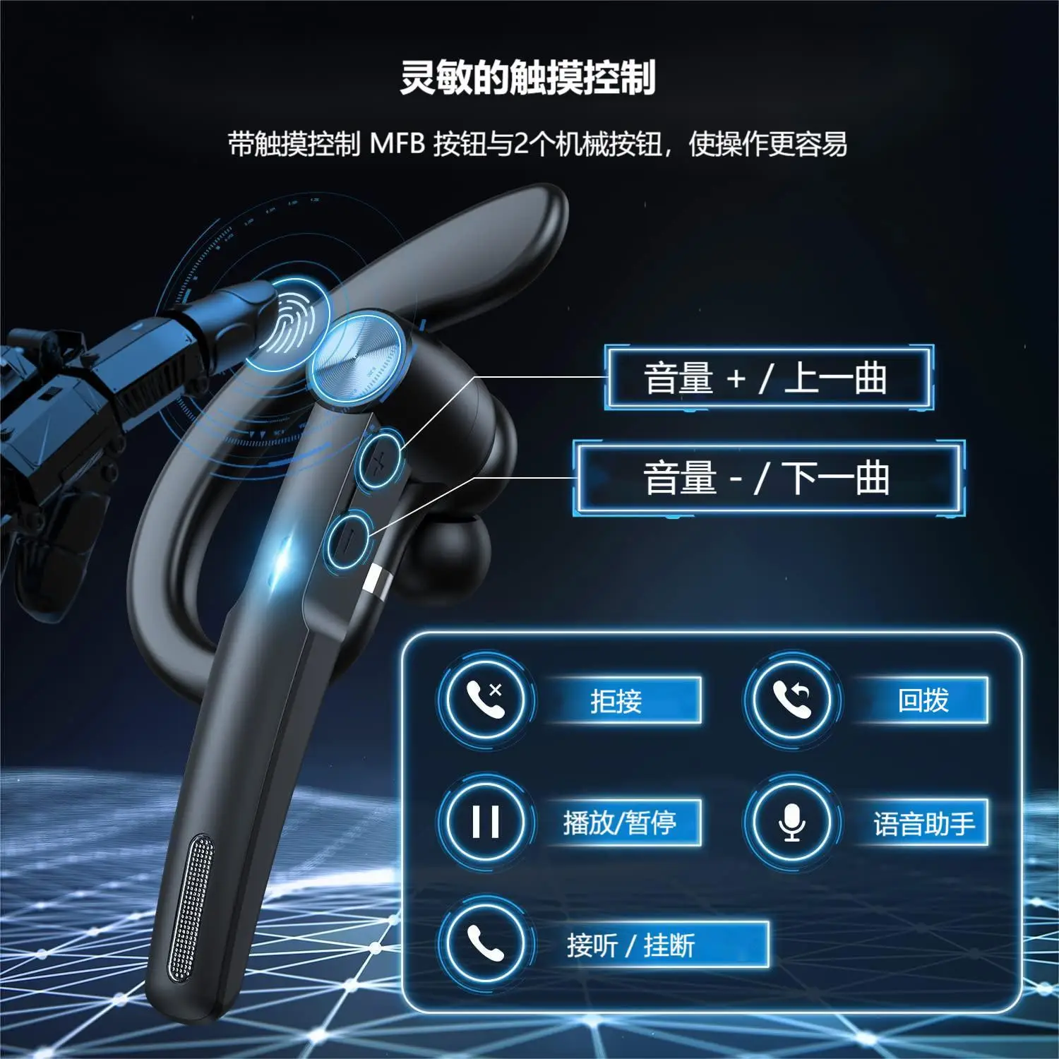 Bluetooth Headset G1 Hot Selling Wireless Earbuds — feature 4
