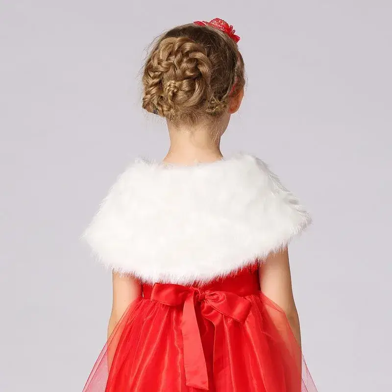Furry Cape Shawl for Girls New Korean Style - Image 10