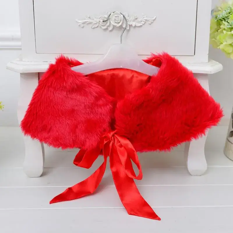 Furry Cape Shawl for Girls New Korean Style - Image 2