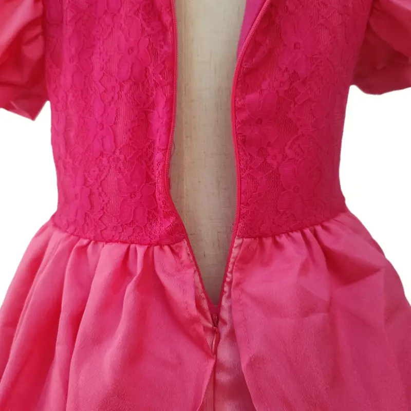 Girls Princess Peach Dress Long Flowy Pink — feature 10