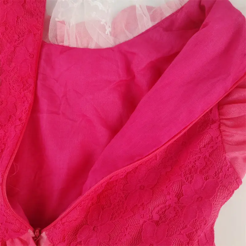 Girls Princess Peach Dress Long Flowy Pink — feature 12